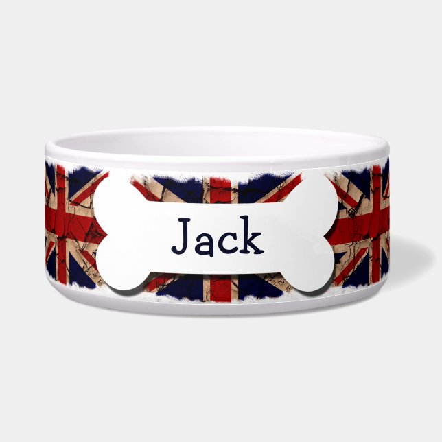 Dirty Vintag UK Personalisiert Napf (Vorderseite)