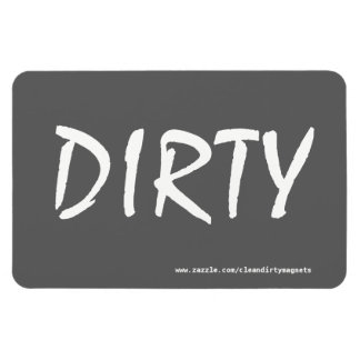 Dirty w/website address 4x6 Rechteckige Foto magaz Magnet
