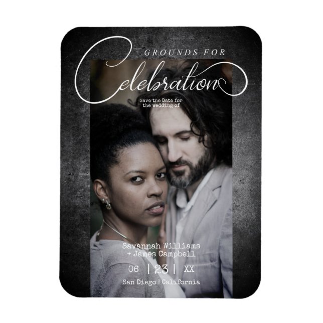 Dirty Whimsical Grounds for Celebration Wedding Magnet (Vertikal)