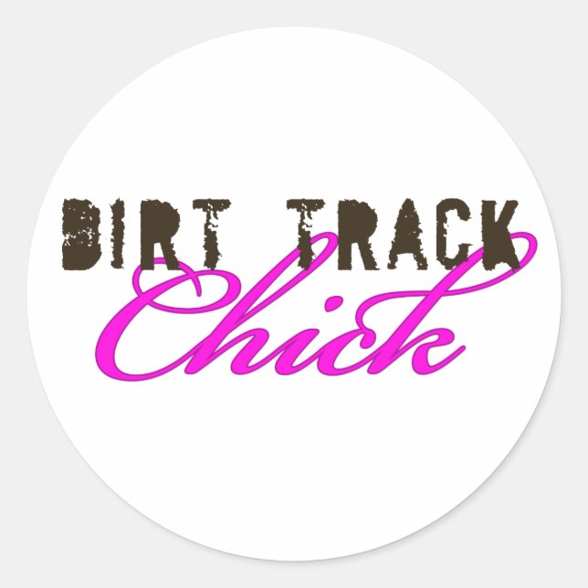 DirtyChick1 Runder Aufkleber (Vorderseite)