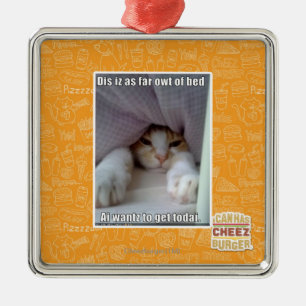 DIS iz als weit owt des Betts. Silbernes Ornament
