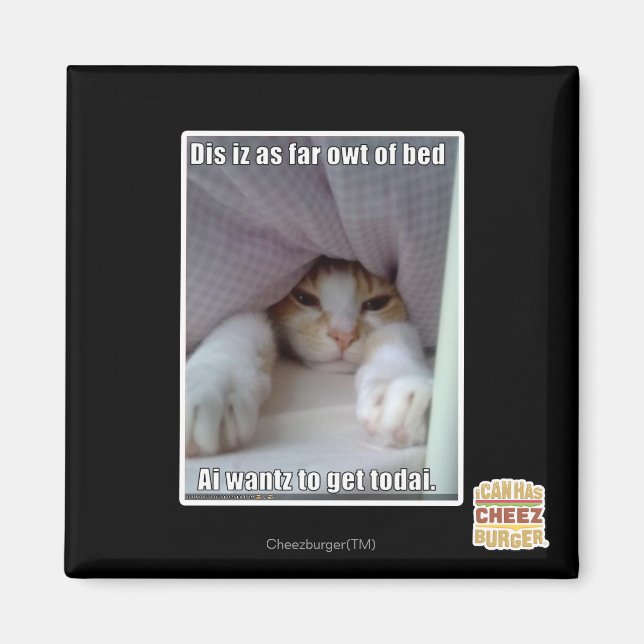 Dis iz bis zum Bett. Magnet (Vorne)