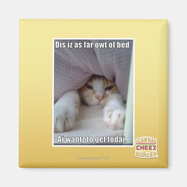 Dis iz bis zum Bett. Magnet (Vorne)