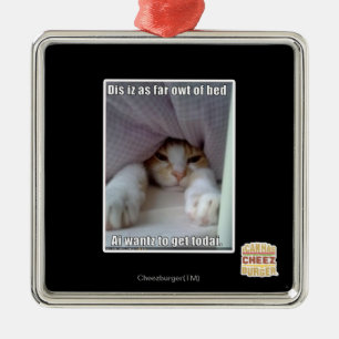 Dis iz bis zum Bett. Ornament Aus Metall