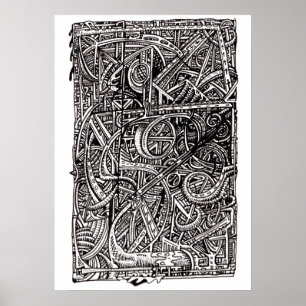 Dis-junktion, Tintenzeichnung Poster