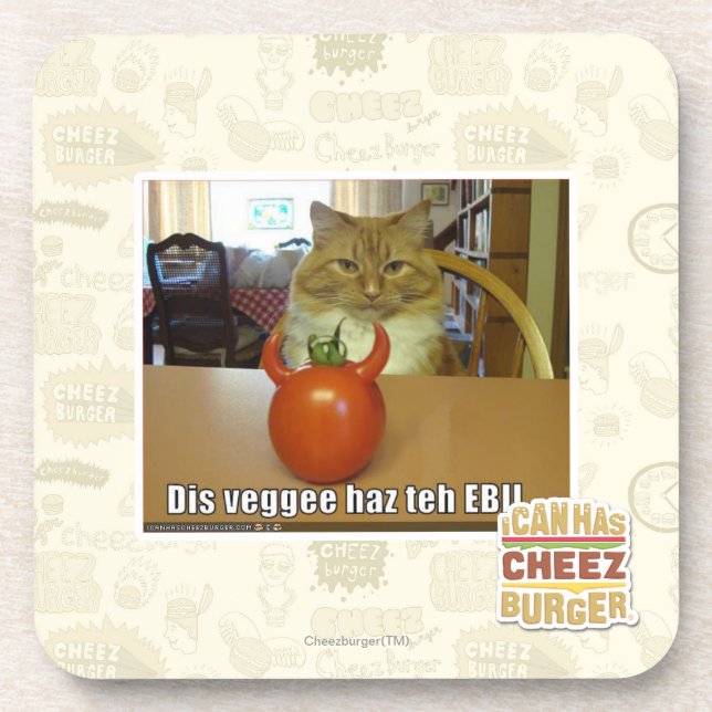 DIS veggee haz das EBIL Getränkeuntersetzer (Vorderseite)