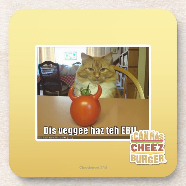 DIS veggee haz das EBIL Getränkeuntersetzer (Vorderseite)