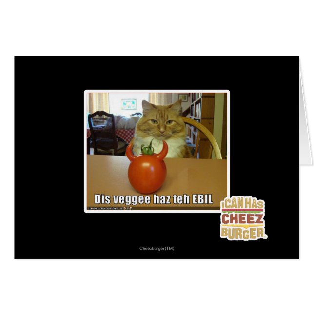 Dis veggee haz EBIL (Vorderseite (Horizontal))