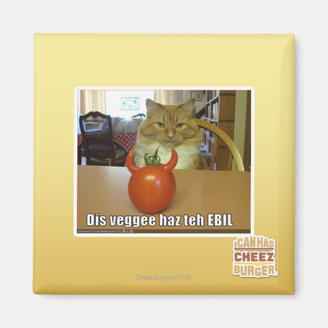 Dis veggee haz EBIL Magnet (Vorne)