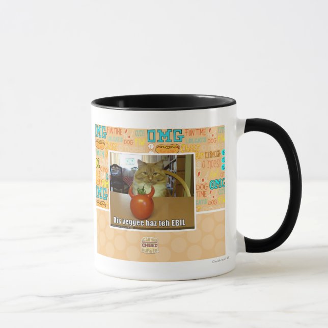 Dis veggee haz EBIL Tasse (Rechts)