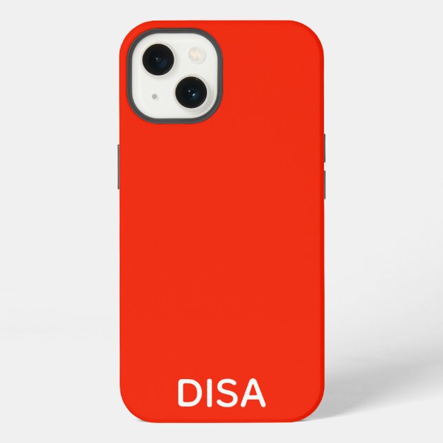 Disa Rot Farbname Case-Mate iPhone Case Hülle (Rückseite)