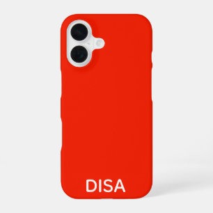 Disa Rot Farbname iPhone 16 Hülle
