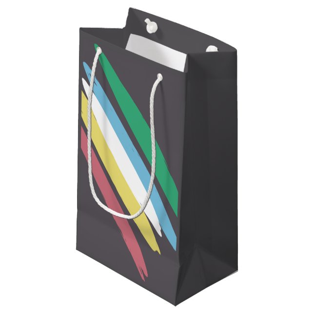 Disability Pride Month Of July Awareness Colors Kleine Geschenktüte (Vorderseite Schrägansicht)