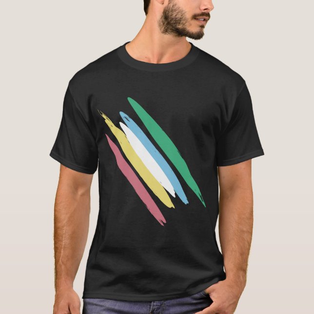 Disability Pride Month Of July Awareness Colors T-Shirt (Vorderseite)