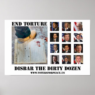 Disbars the Dirty Dozen Poster $20,00