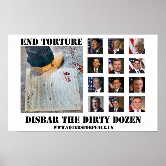 Disbars the Dirty Dozen Poster $20,00 (Vorne)