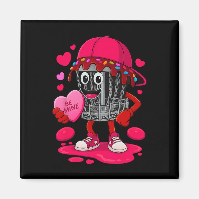 Disc Golf Ausrüstung Playera Valentinstag Hearts K Magnet (Vorne)