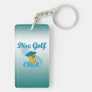 Disc Golf Chick #3 Schlüsselanhänger