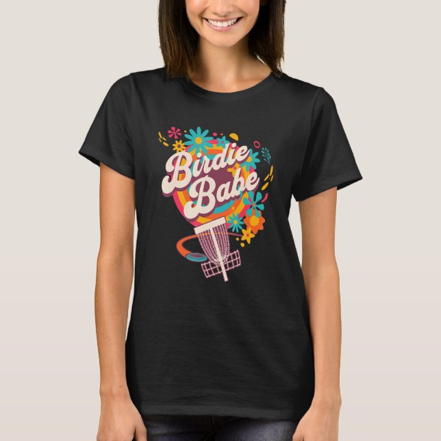 Disc Golf   Cute Birdie Babe I T-Shirt (Vorderseite)