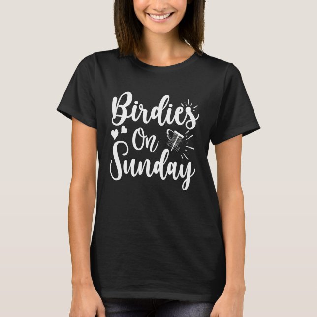 Disc Golf   Cute Birdies On Sunday II T-Shirt (Vorderseite)