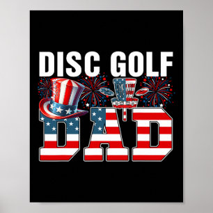 Disc Golf Dad 4. Juli Kostüm Spieler passend Poster