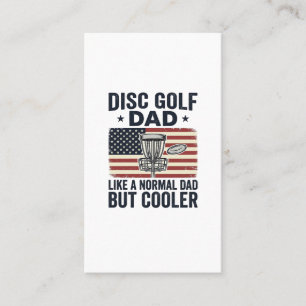 Disc Golf Dad Vintage-Flagge Lustiges Shirt-Design Visitenkarte