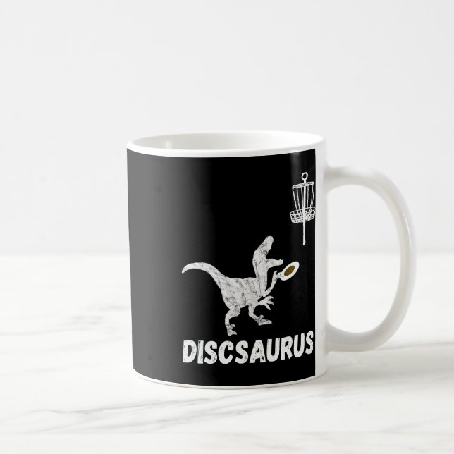 Disc Golf Dinosaur Frolfing T-rex Dino Funny Disc  Kaffeetasse (Rechts)