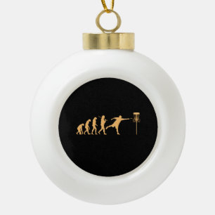 Disc Golf Evolution Keramik Kugel-Ornament