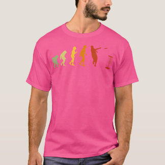Disc Golf Evolution Lustiger Frolf Golf Korb T-Shirt