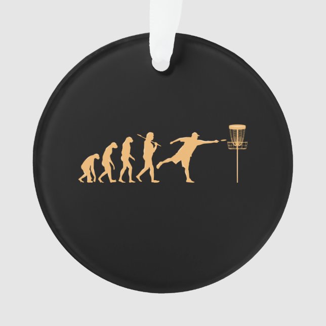 Disc Golf Evolution Ornament (Vorderseite)
