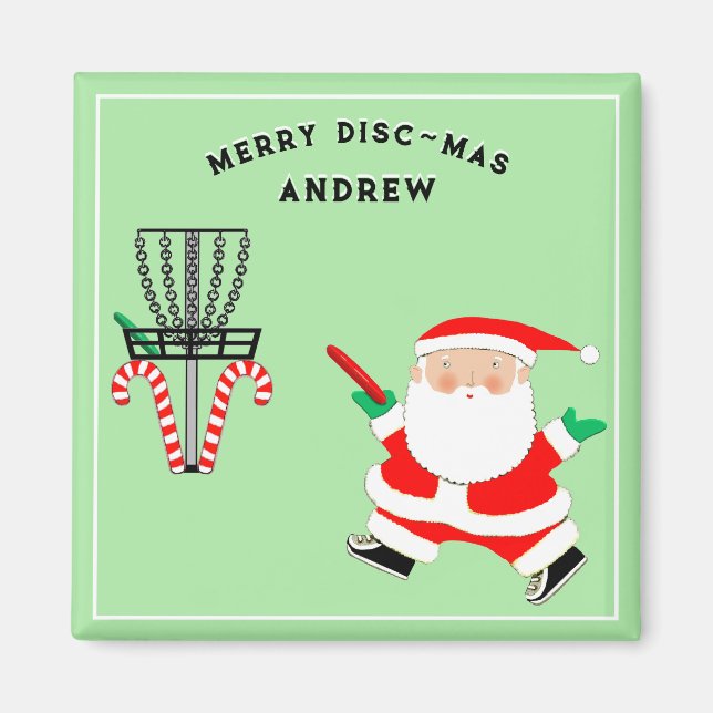 Disc-Golf-Feiertagsgeschenk Magnet (Vorne)
