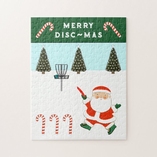 Disc-Golf-Feiertagsgeschenk Puzzle (Vertikal)