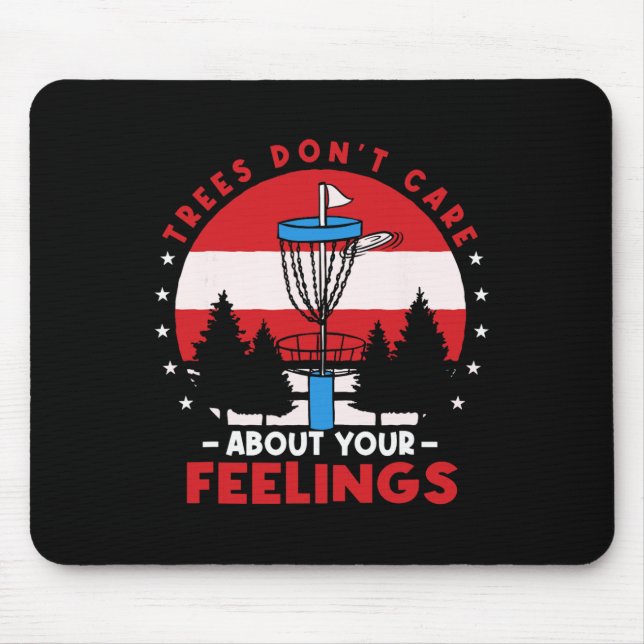Disc Golf Frisbee Golf Bäume kümmern sich nicht um Mousepad (Vorne)