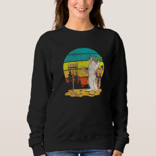 Disc Golf Frisbee Golf Disc Spieler Niedlich Cat Sweatshirt