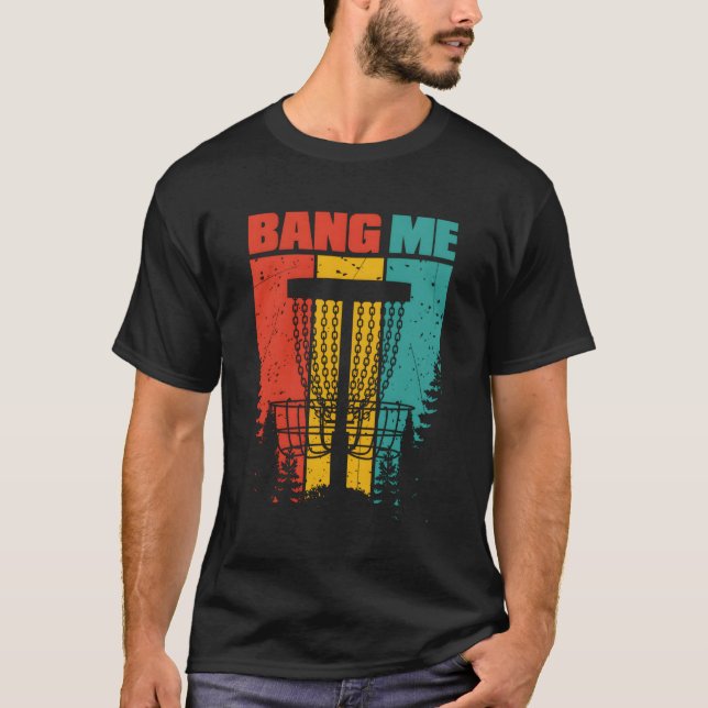 Disc Golf Frisbee Golf Flying Disk Zielkörbchen P T-Shirt (Vorderseite)