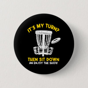 Disc Golf Frisbee Golf Lustiger Disc Golf Spieler Button