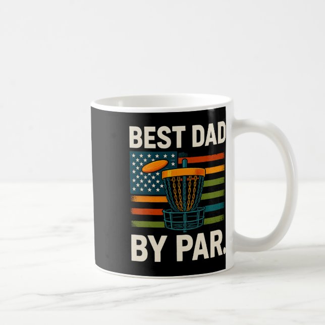 Disc Golf Frisbee Lustig Bester Vater Par Camo Us  Kaffeetasse (Rechts)