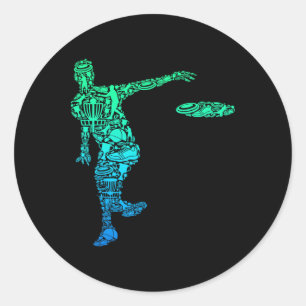 Disc Golf Frisbee Männer Kinder Jungen  Runder Aufkleber
