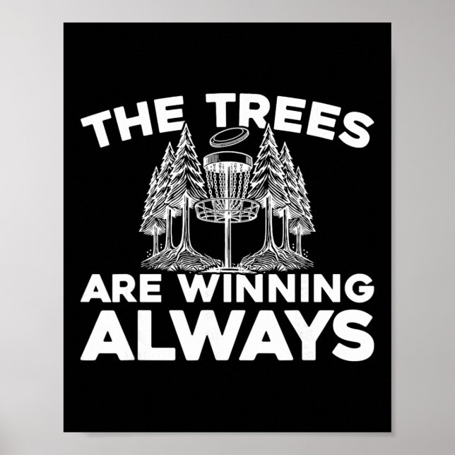 Disc Golf Frisbee Outdoor-Sport - Baum _4  Poster (Vorne)