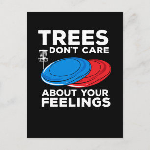 Disc Golf Frisbee Postkarte