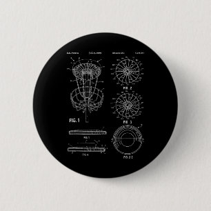 Disc Golf Frisbee Spieler Disc Golfer Skizze Paten Button