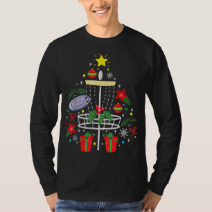 Disc Golf Frisbee Weihnachtsbaum Funny Gi T-Shirt