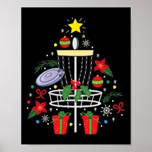 Disc Golf Frisbee Weihnachtsbaumschmuck Lustiges G Poster