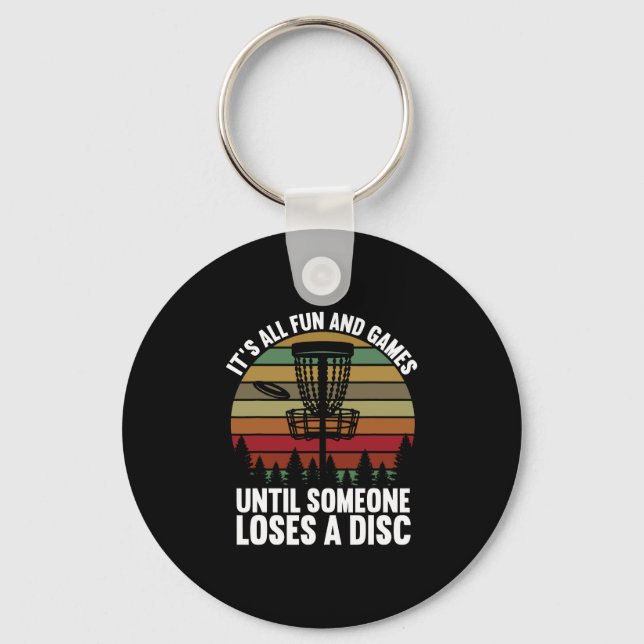 Disc Golf für Spaß und Spiele bis jemand verliert Schlüsselanhänger (Vorderseite)