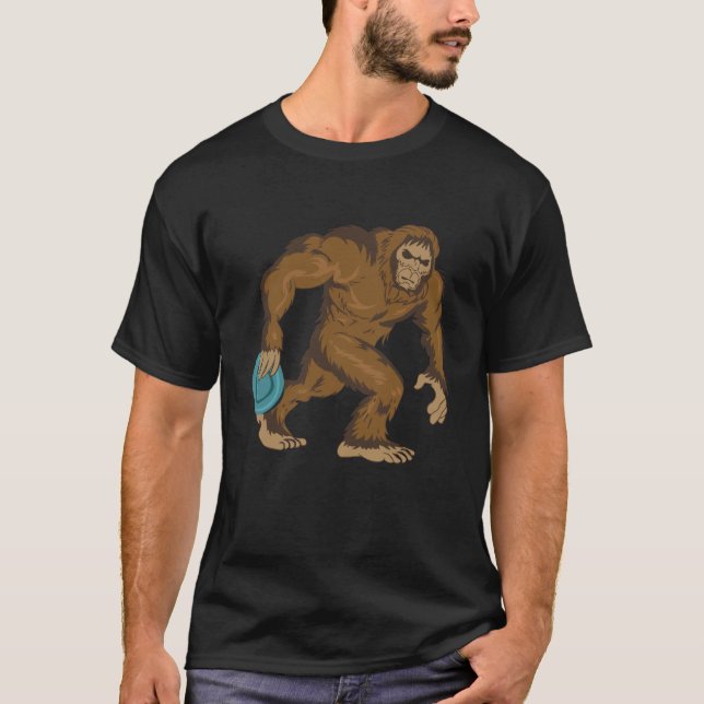 Disc-Golf-Geschenk-"Bigfoot-Disc-Golf-" Männer u. T-Shirt (Vorderseite)