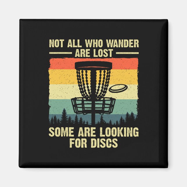 Disc-Golf-Geschenk Disc-Golfer-Zubehör und Accesso Magnet (Vorne)