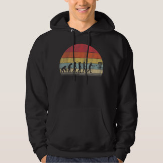 Disc Golf Geschenk Retro Evolution Disc Golf Hoodie