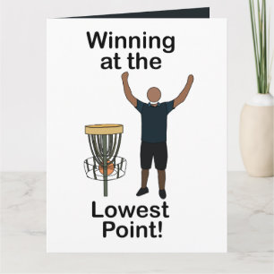 Disc Golf Gewinner mit dem niedrigsten Punkt Golfe Karte