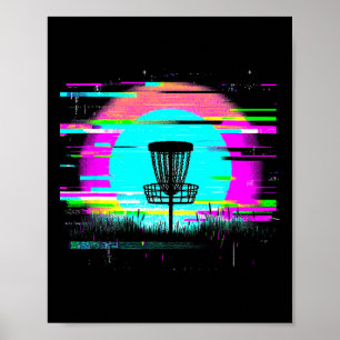 Disc Golf Glitch - Vintage Disc Golf Liebhaber Poster