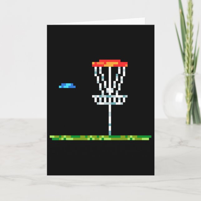 Disc Golf Herren Disc Golf 8 Bit Sket  Karte (Vorderseite)